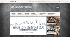 Desktop Screenshot of hopedetroit.org