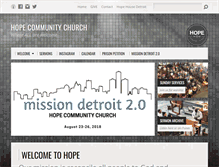 Tablet Screenshot of hopedetroit.org